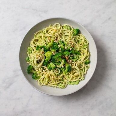 špageti z brokolijem in pinjolami, mediteranska prehrana