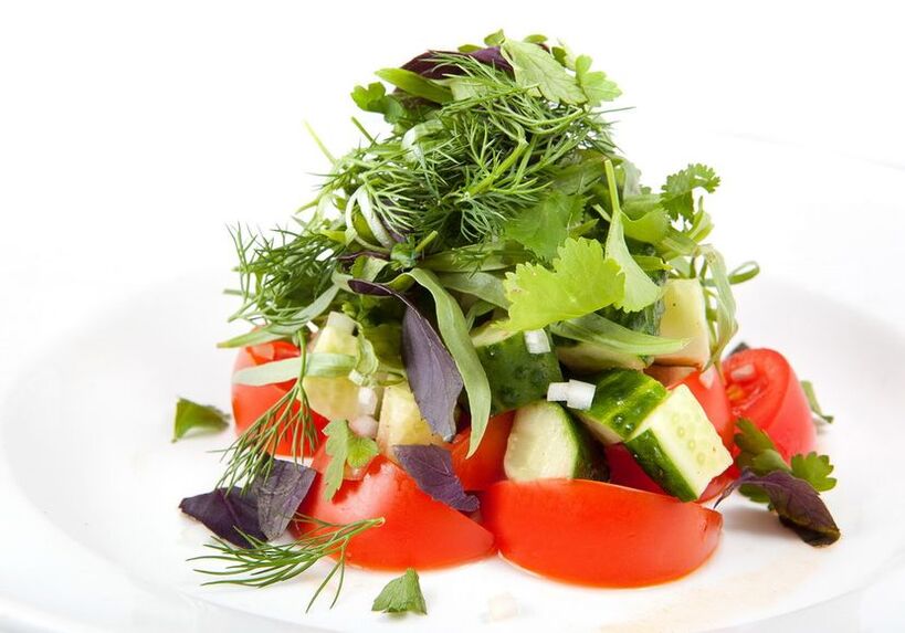 zelenjavna solata za hipoalergeno prehrano